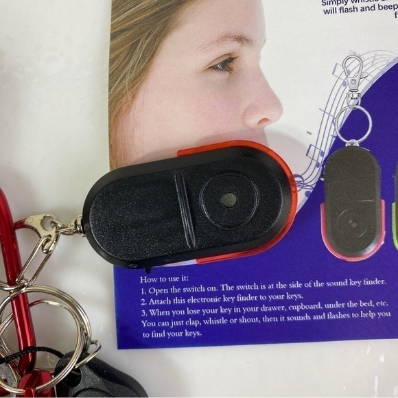 Water Bottle Pocket Key Finder Whistle Flashlight Compass - Picture 6 of 9